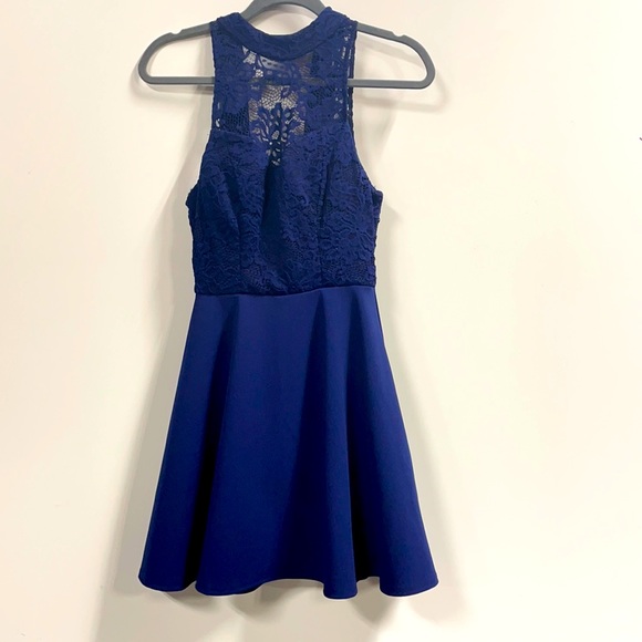 Navy blue dress. - Picture 1 of 3